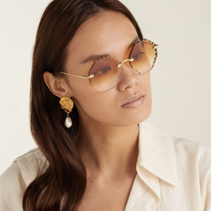 Chloe Rosie 58mm Octagonal Rimless 墨镜 Chloe Rosie 58mm Octagonal Rimless 墨镜