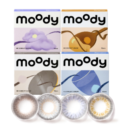 50.3元包邮！moody 日抛美瞳 隐形眼镜 10片装