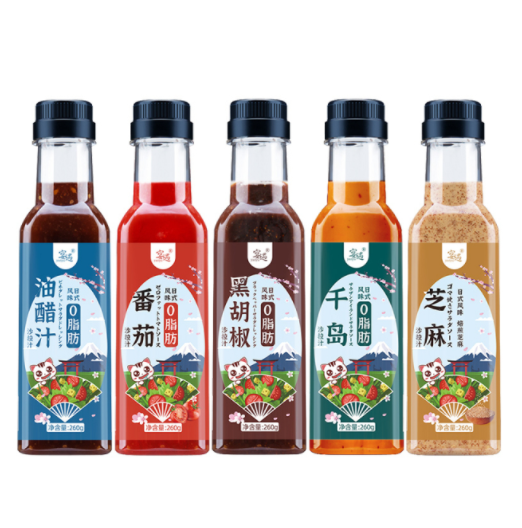 8.8元包邮！大唐神厨 0脂肪日式油醋汁 单瓶