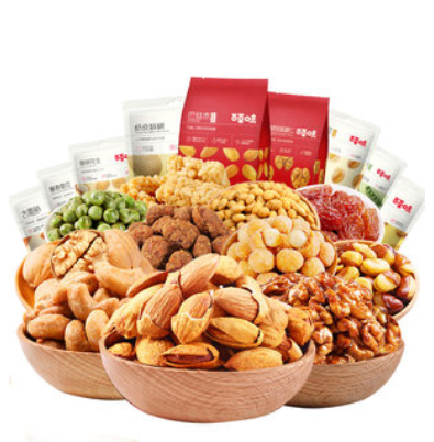 34.9元 包邮！百草味 坚果零食大礼包*3件