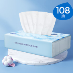 14.8元包邮！子初 婴儿保湿面巾柔纸巾108抽*3包