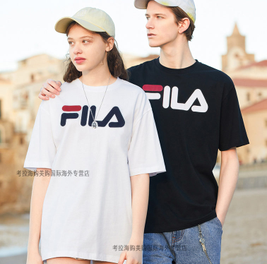 109元包邮！斐乐 情侣表款短袖T恤