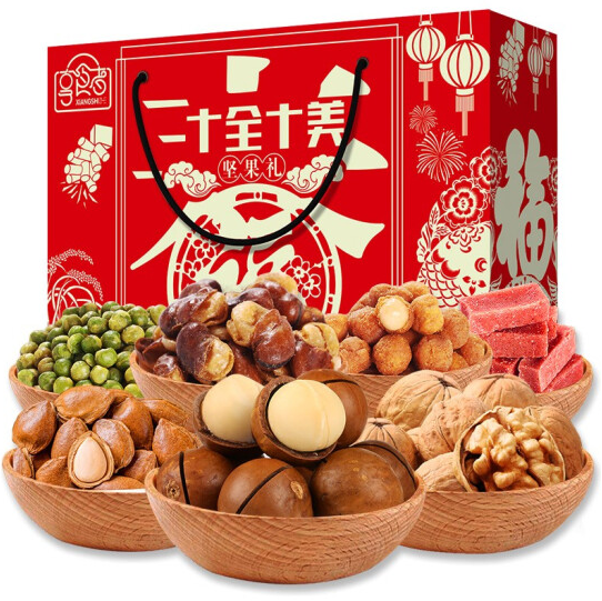 29.9元包邮！享食者坚果礼盒 11袋1132g