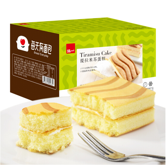 52.15元！泓一 提拉米苏 夹心蛋糕 550g*7件