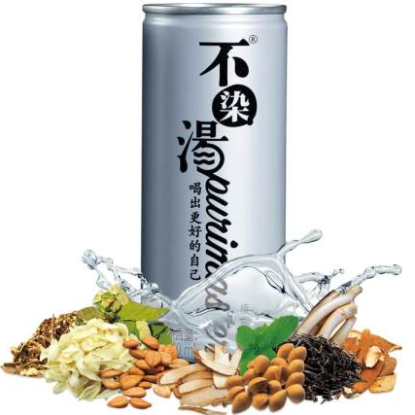 9.9包邮！不染汤 植物饮料凉茶240ml*6罐