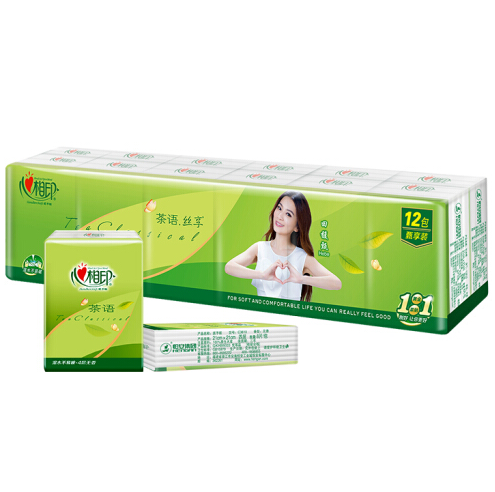 【首购】1.9元！心相印 茶语系列 手帕纸 4层8片12包