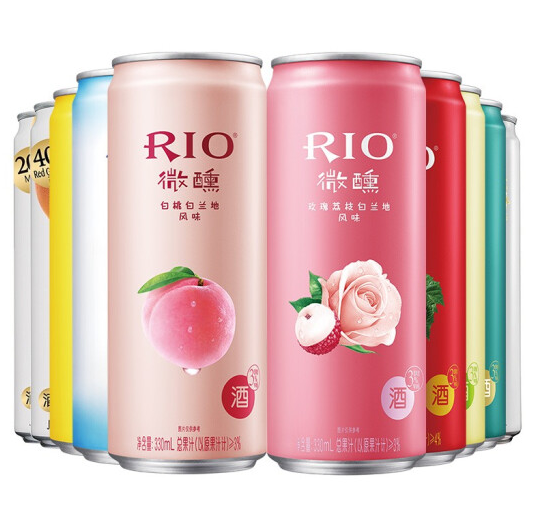 86元！RIO锐澳 预调鸡尾酒 缤纷全家福 330ml*10罐*2件