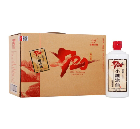 628.2元包邮！小糊涂仙 浓香型白酒 52度 500ml*6瓶+赠大闸蟹礼巻