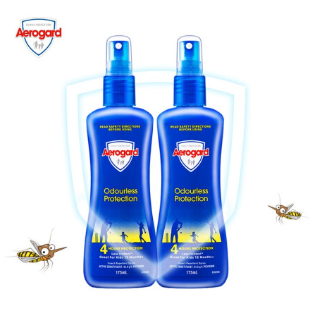 121元包邮！Aerogard 澳乐家 婴儿驱蚊液防蚊喷雾 175ml*4
