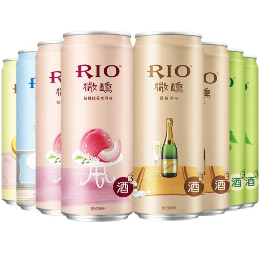 【3.14元/瓶】50.3元！RIO锐澳 预调鸡尾酒 果酒 330ml*8罐*2件