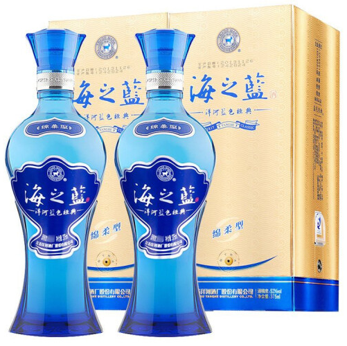 189元包邮！洋河 蓝色经典 海之蓝浓香型白酒 42度 375ml*2瓶