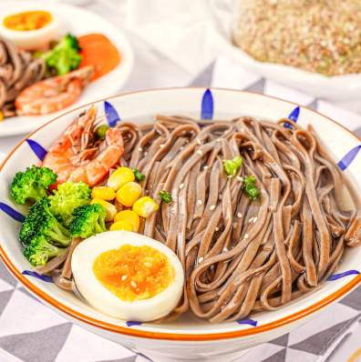 9.9元包邮！肌肉小王子 低脂0糖即食荞麦面200g*7袋