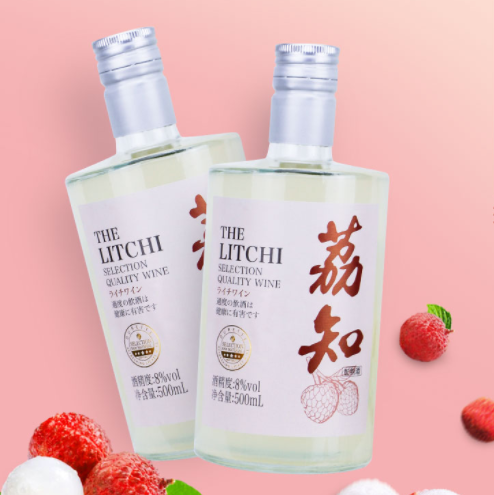 19.9元包邮！杜瑞特 日式荔枝酒女士低度果酒500ml