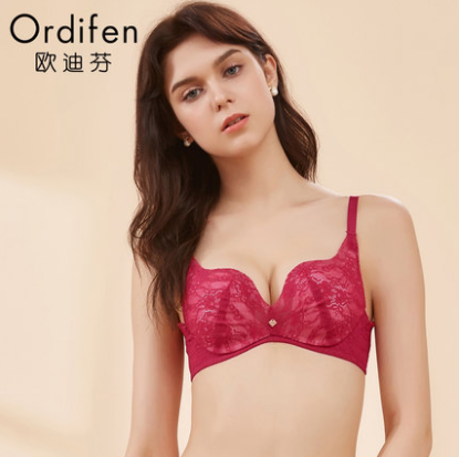 【大清仓】99元包邮！欧迪芬 调整型性感蕾丝文胸/背心/家居服*3件