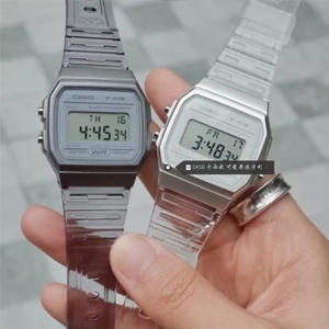 Casio Unisex Digital 中性款透明果冻表带手表