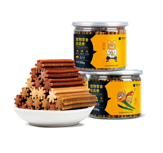 82.64元！疯狂的小狗 狗零食狗狗磨牙棒 牛肉味220g *12件