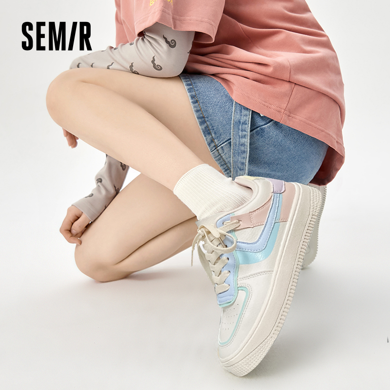 semir新款情侣透气平底鞋