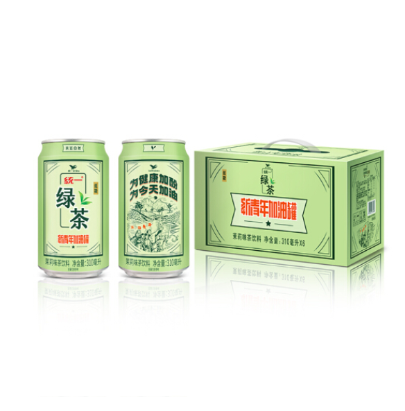 45元！统一 绿茶 新青年加油罐 310ml*6入罐*5件