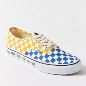 vans authentic 彩色棋盘格中性款板鞋