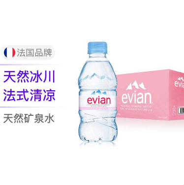  49元包邮！evian 依云 矿泉水 330ml*24瓶