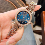 Anne Klein安妮·克莱因 AK/2928NVRG 施华洛世奇水晶玫瑰金手镯手表