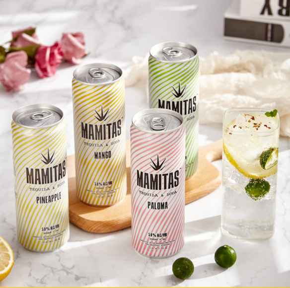 20.4元包邮！MAMITAS马米塔斯 龙舌兰苏打酒 355ml*4听