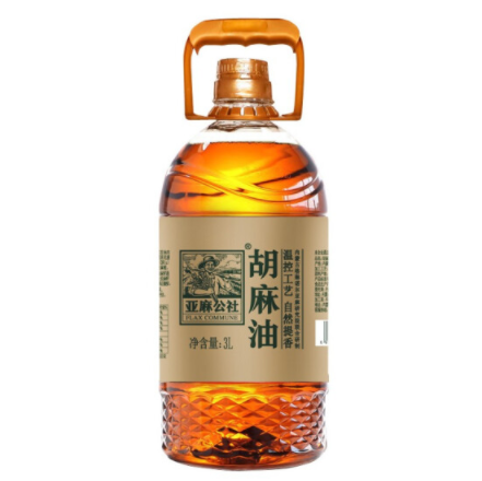 59.84元！亚麻公社 亚麻籽油 3L*2件