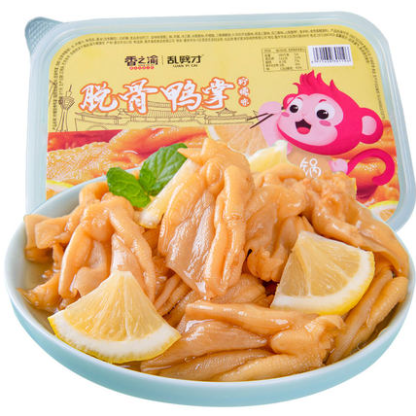 10.8元包邮！香之渝脱骨鸭掌柠檬味200g