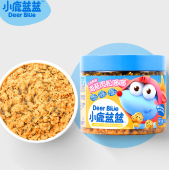 34.9元包邮！小鹿蓝蓝 宝宝肉松 海苔拌饭料80g