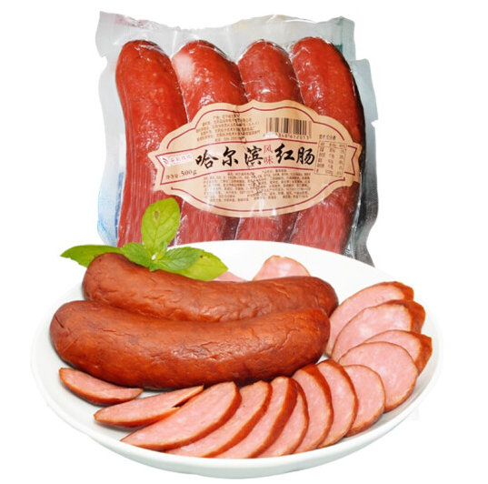 28.9元包邮！亲别找啦 哈尔滨红肠 500g*3件