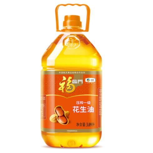 34.46元/件！福临门 食用油 压榨一级花生油3.09L