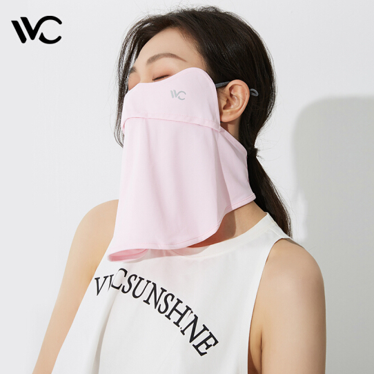 22元包邮！韩国VVC防晒冰丝口罩遮阳全脸+脖子