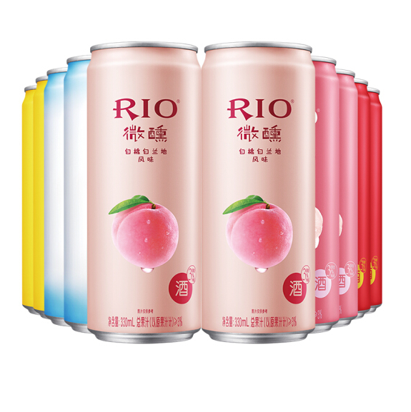 69元！锐澳（RIO）微醺系列 3度 330ml*10罐*2件