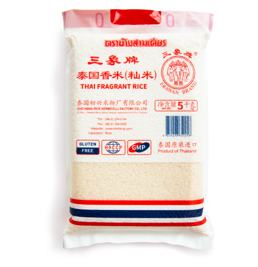 89元！三象 泰国原装进口大米 5kg*2件