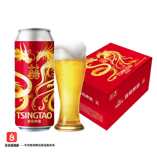108元包邮！青岛啤酒 龙凤呈祥喜庆装 500ml*12瓶*3件