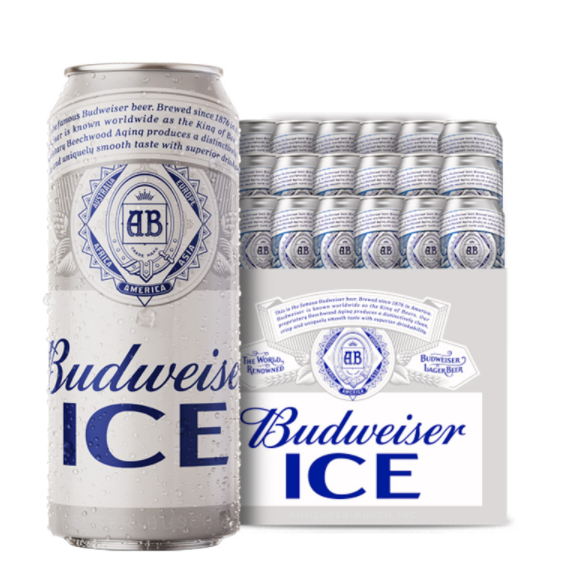 79元包邮！百威 ICE冰啤酒500ml*18听