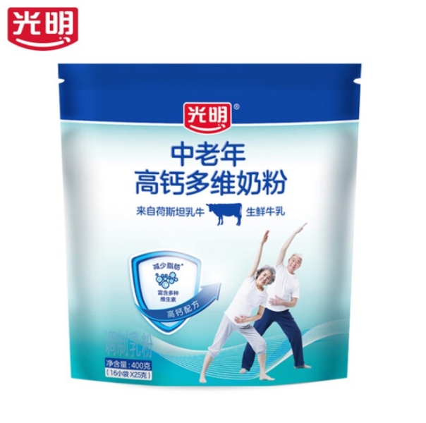 9.9元包邮！ 光明 中老年奶粉 400g 