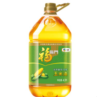 45.6元包邮！福临门纯正压榨玉米油4.5L+凑单牙刷