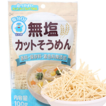 63.2元！信太郎无盐碎面宝宝儿童面条100g*10件