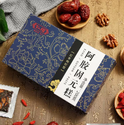 29.9元包邮！仁熠 阿胶糕即食源自东阿手工200g*4件