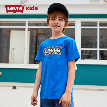 59元包邮！Levi's 21年夏新款中大童LOGO款纯棉短袖T恤（80~160码）2款多色