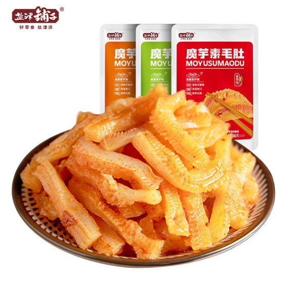 15.9元包邮！盐津铺子 素毛肚魔芋爽50小包