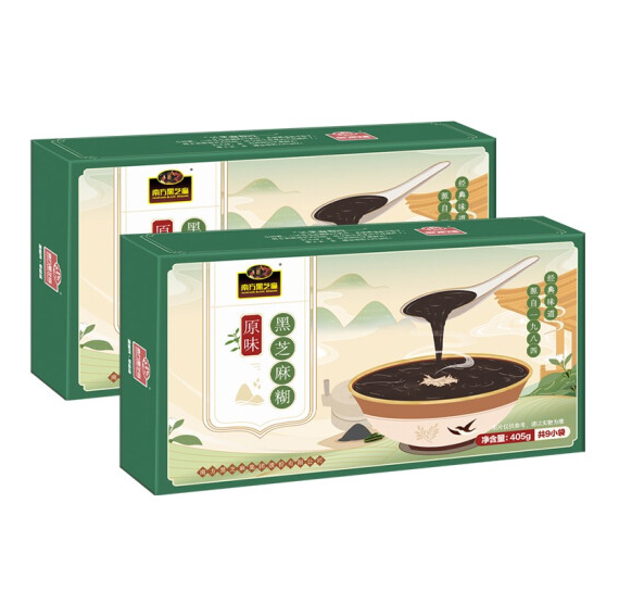 22.9元包邮！南方黑芝麻 黑芝麻糊原味405g*2盒