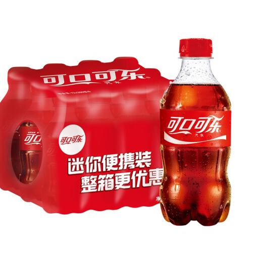 9.9元包邮！可口可乐 300ml*6瓶装
