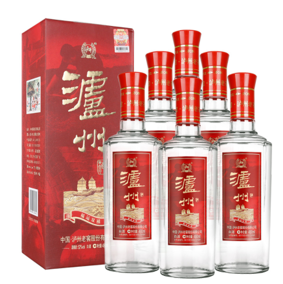 139元包邮！泸州老窖 福运双禧52度白酒480ml*6瓶