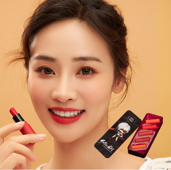 35元包邮！玛丽黛佳 哑光唇膏随心盒 1盒5色