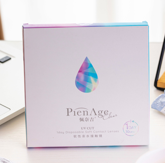 58元包邮！Pienage高保湿隐形眼镜日抛30片装
