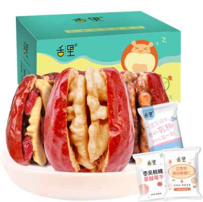 29.99元包邮！舌里 枣夹核桃山楂糕1000g