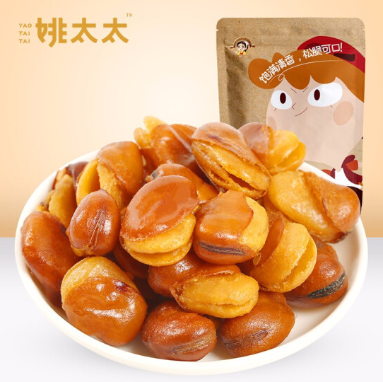 7.9元包邮！姚太太 蚕豆怪味兰花豆108g*1袋*5件