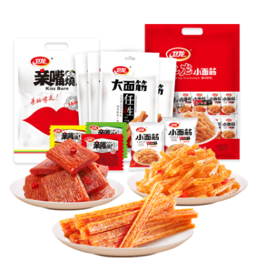 19.9元包邮！卫龙 经典辣条组合装840g 约42包